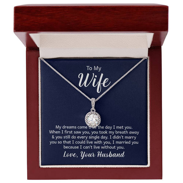 To My Wife - Eternal Hope Necklace| Timeless Love Jewelry| Perfect Gift for Weddings, Anniversaries, Birthdays, Engagements