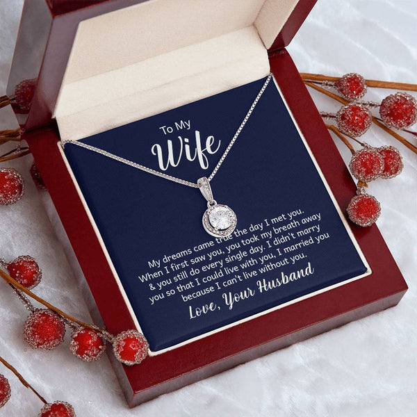 To My Wife - Eternal Hope Necklace| Timeless Love Jewelry| Perfect Gift for Weddings, Anniversaries, Birthdays, Engagements
