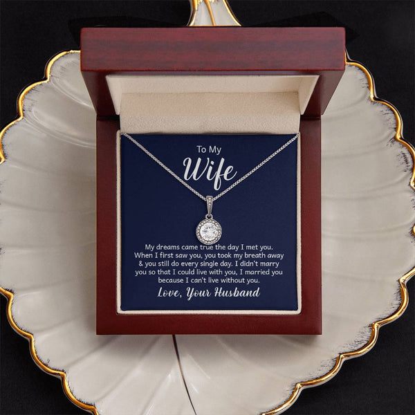To My Wife - Eternal Hope Necklace| Timeless Love Jewelry| Perfect Gift for Weddings, Anniversaries, Birthdays, Engagements