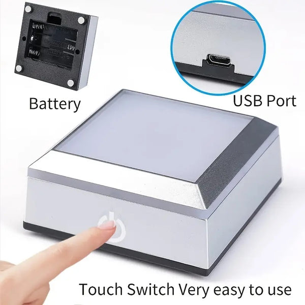 3D Heart-shaped Rose Statue Crystal Night Light| "I Love You Forever" LED Light With Base| Best Love Gift For Her| Him| Wife| Husband