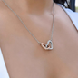 Interlocking Hearts Necklace - To My Wife| Valentines Jewelry| Gift (6 Styles)
