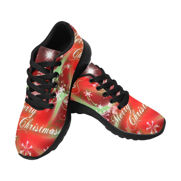 Red Merry Christmas Shoes Women| Christmas Sneakers For Her