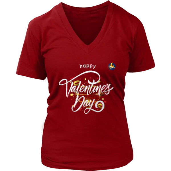 Happy Valentine's Day Shirt V-neck|Valentines Shirts|Gift red