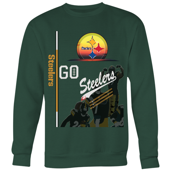 army green Steelers sweatshirt