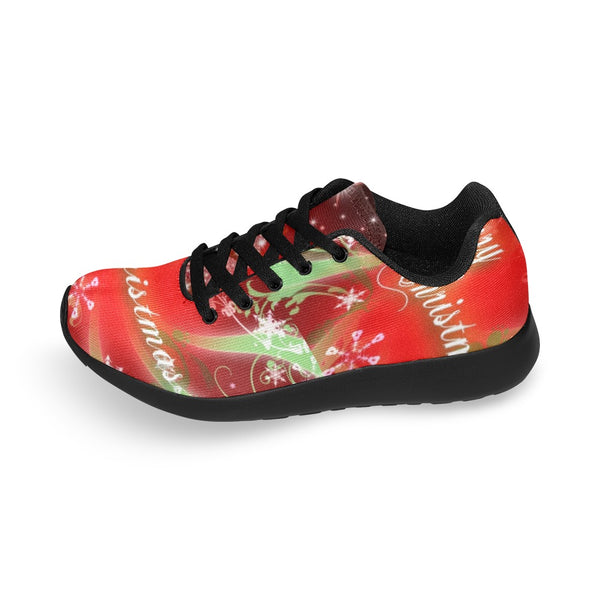 Red Merry Christmas Shoes Women| Christmas Sneakers For Her