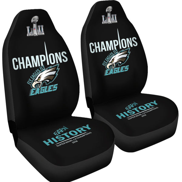 Eagles Car Seat Covers|Philadelphia Eagles Auto Seat Cover Set Midnight Green Black Super Bowl LII Champs Accessory / Universal fit /NFL auto accessories 5