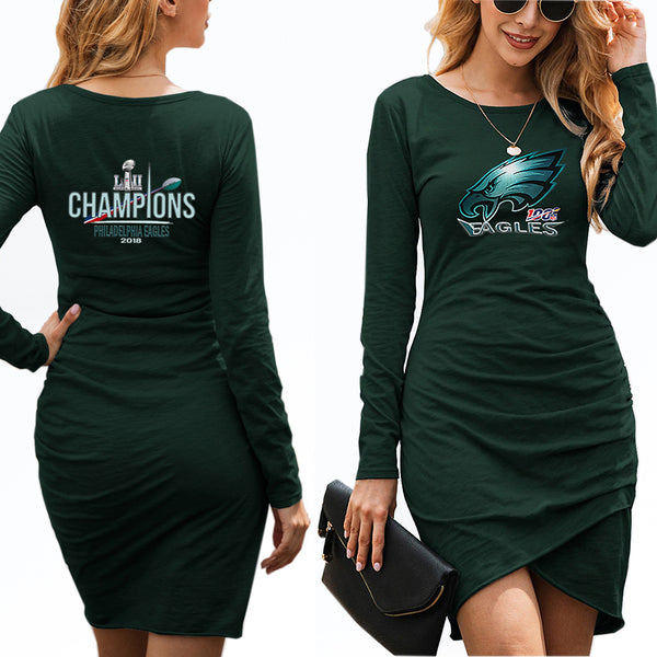 Women's Eagles Dress midnight green