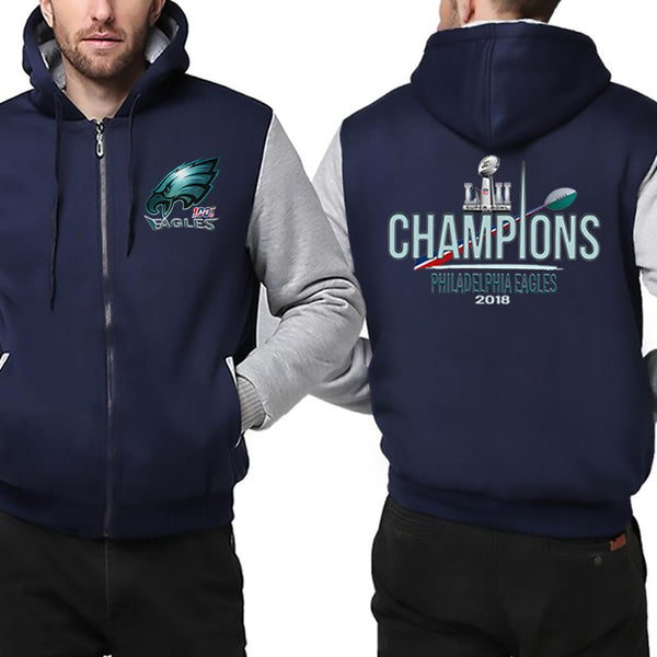 NFL 100 eagles Pullover Hoodie mens womens