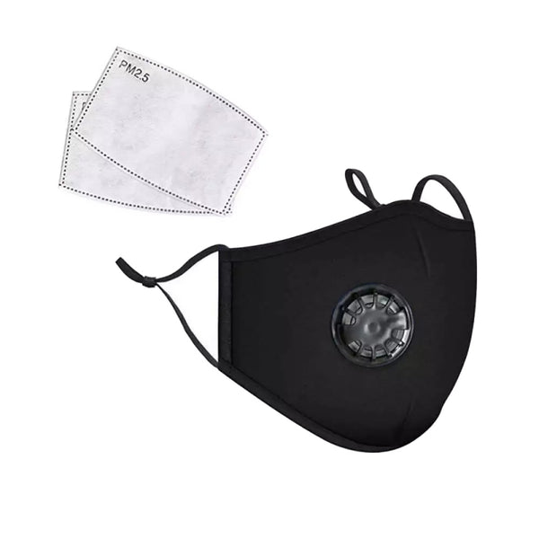 Black Filter Mask with Valve Ship from USA