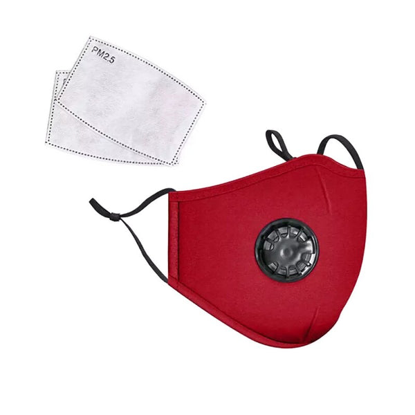Red Filter Mask with Valve Ship from USA