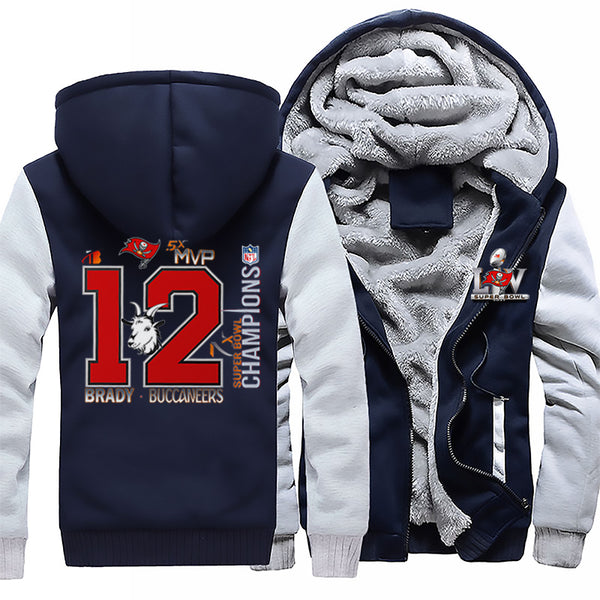 Nfl Tampa bay Tom Brady 12 GOAT jacket