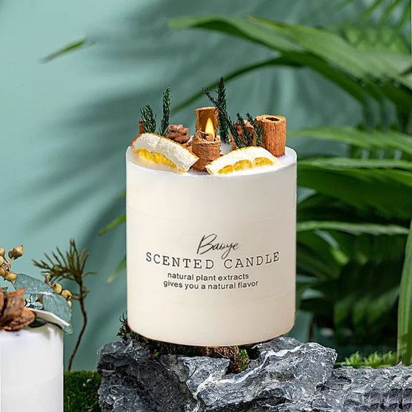 Grapefruit Cinnamon Candle Full Set with Gift Box| Valentines Candles| Luxury Candle Gift| Home Fragrance| Aroma Nontoxic Soy Candle