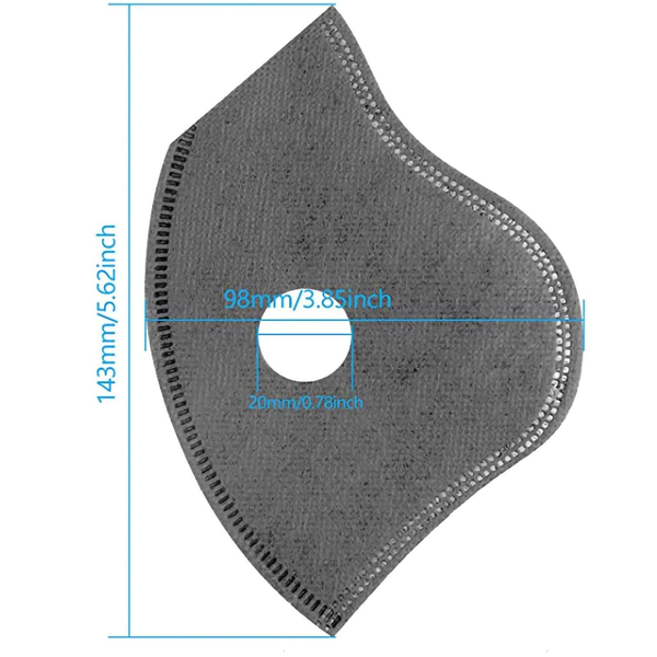 American Flag Cycling Mask 10pcs 5-Layer PM2.5 Filter