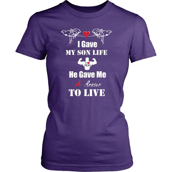 A Reason To Live - Hot Mothers Day Gift Women Shirt (8 colors) - District Womens / Purple / XS