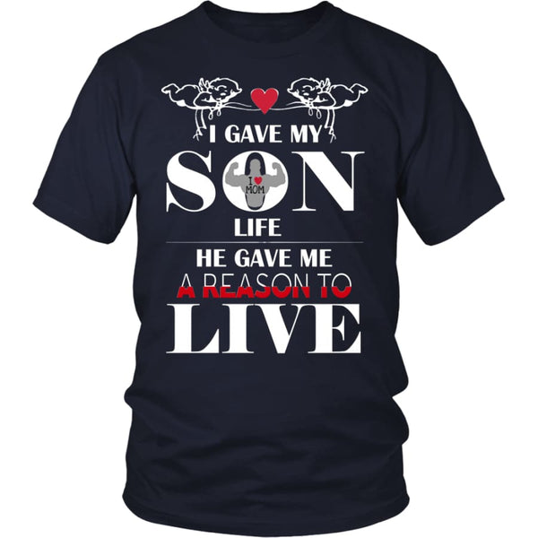 A Reason To Live - Perfect Mothers Day Gift Unisex Shirt (12 Colors) - District / Navy / S
