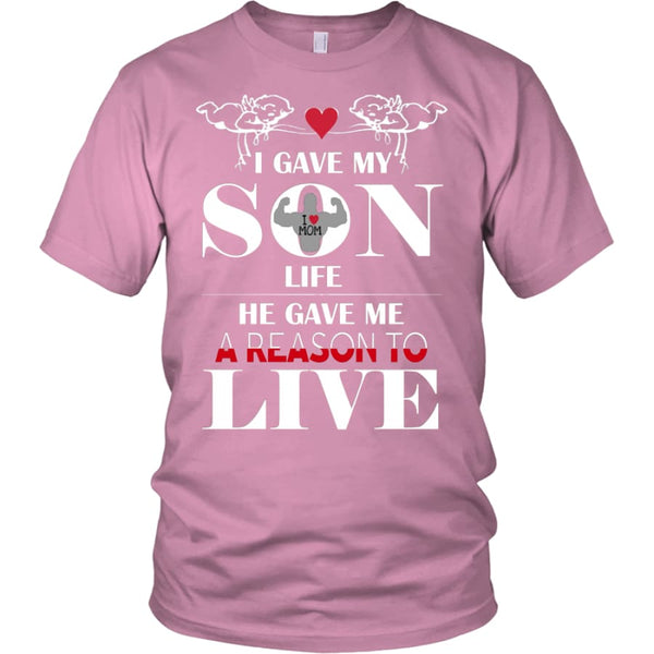 A Reason To Live - Perfect Mothers Day Gift Unisex Shirt (12 Colors) - District / Pink / S
