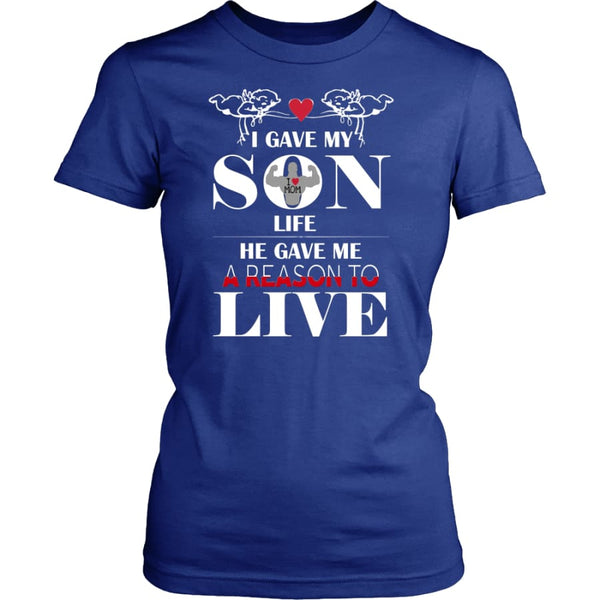 A Reason To Live - Perfect Mothers Day Gift Women Shirt (8 colors) - District Womens / Royal Blue / XS