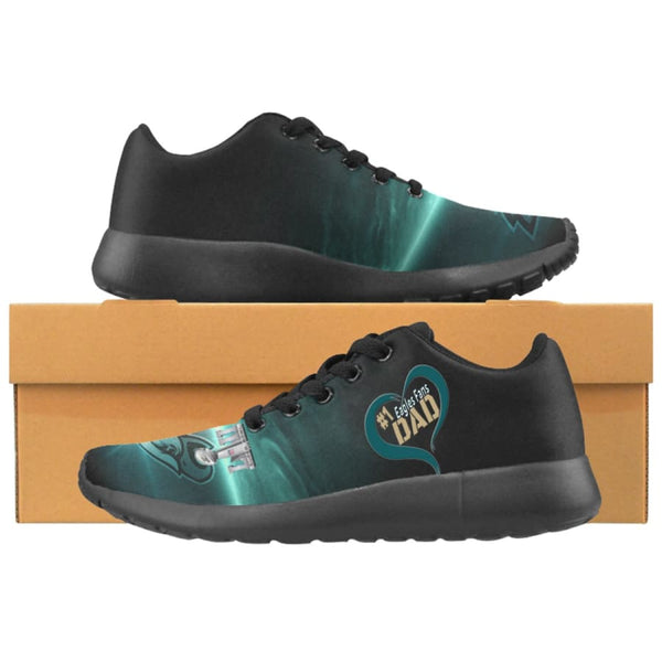 Awesome Love #1 Eagles Fans Dad Sneakers| Eagle Gifts For