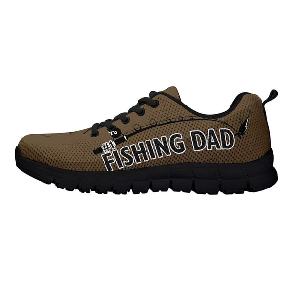 Awesome No. 1 Fishing Dad Sneakers Fathers Day Gift