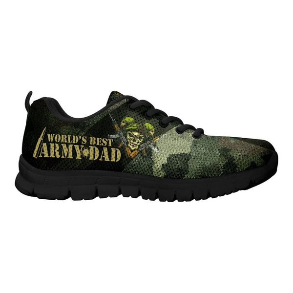 Awesome Worlds Best Army Dad Sneakers Fathers Day Gift