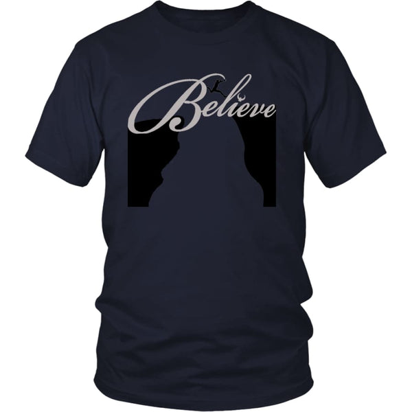 Believe Is A Bridge To Take You There Unisex T-Shirt (12 colors) - District Shirt / Navy / S