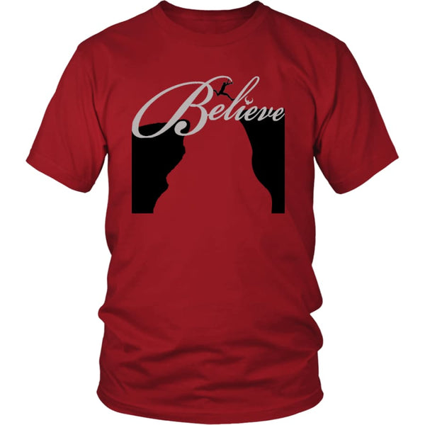 Believe Is A Bridge To Take You There Unisex T-Shirt (12 colors) - District Shirt / Red / S