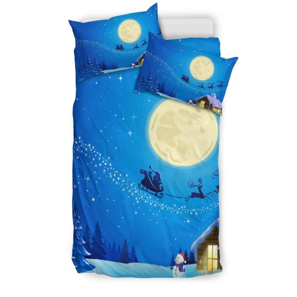 Christmas Night Moon Bedding Set - US Twin