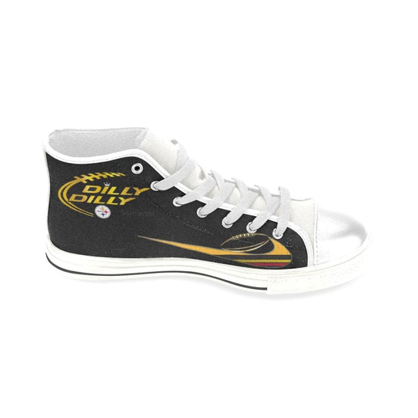 Dilly Pittsburgh Steelers High Top Shoes For Men Women Kids