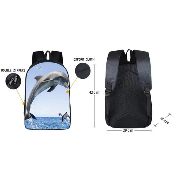 Dolphin Backpack|Backpacks for School|Laptop Backpack|College Backpack