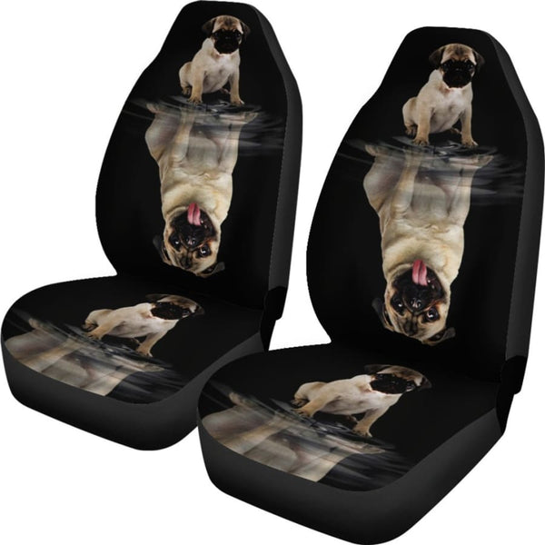 Dream Pug Car Seat Covers | Dog Cover For Black