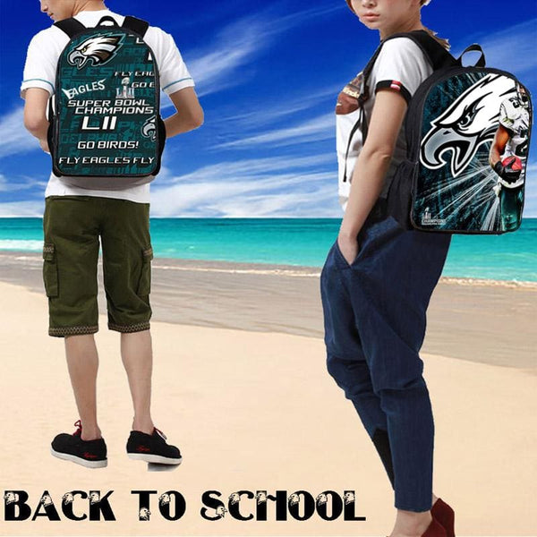 Eagles Backpack|Eagles Pattern Backpack|Laptop Backpack|College Backpack
