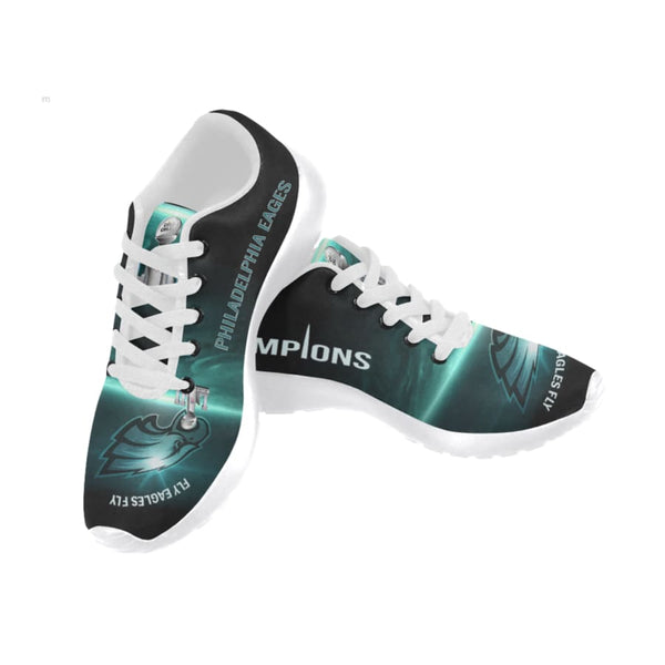 Eagles Sneakers Men Women Kids White Midnight Green| Philadelphia Running Shoes