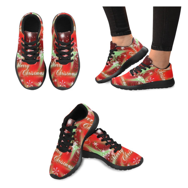 Red Merry Christmas Shoes Women| Christmas Sneakers For Her