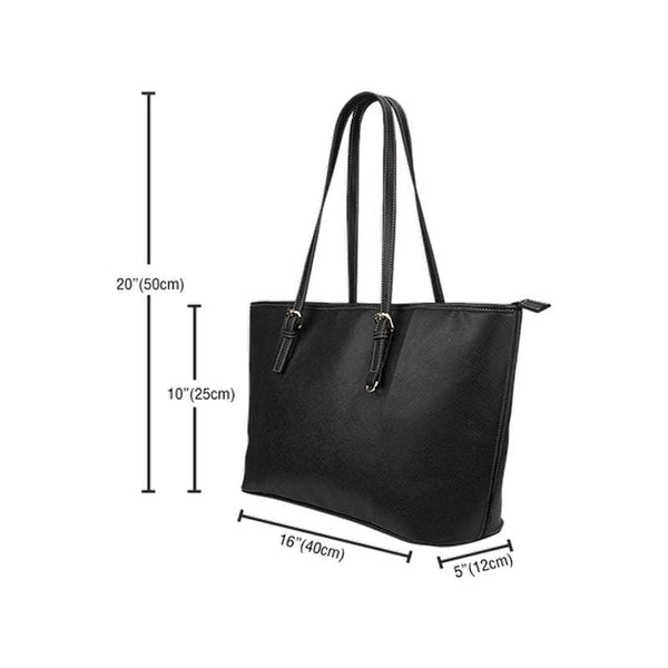 Golden Retriever Leather Tote Bag