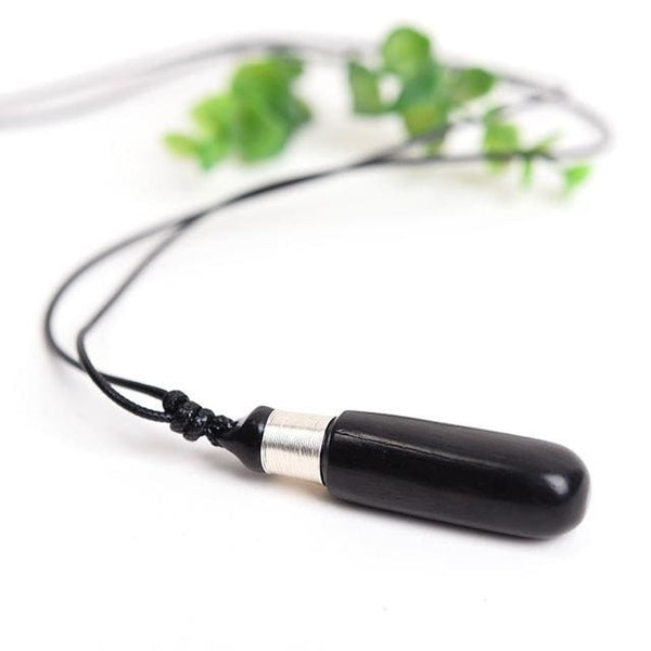 Handmade Wood Pendant Necklace for Men Women Meditation Healing (13 Styles) - 19