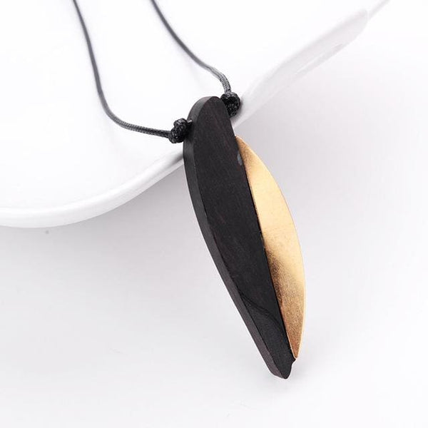 Handmade Wood Pendant Necklace for Men Women Meditation Healing (13 Styles) - 8