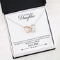 Interlocking Hearts Necklace - To My Daughter| Beloved Gift - 30-Dad-2-Daughter-Safe