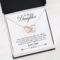Interlocking Hearts Necklace - To My Daughter| Beloved Gift - 31-Dad-2-Daughter-Never