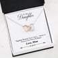 Interlocking Hearts Necklace - To My Daughter| Beloved Gift - 41-Mom-2-Daughter-Forever
