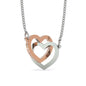 Interlocking Hearts Necklace - To My Daughter| Beloved Gift