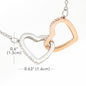 Interlocking Hearts Necklace - To My Daughter| Beloved Gift