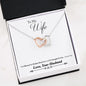 Interlocking Hearts Necklace - To My Wife Unforgettable Love - 02-Husband-2-Wife-Broken-Road