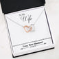 Interlocking Hearts Necklace - To My Wife Unforgettable Love - 03-Husband-2-Wife-Everything