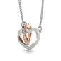 Interlocking Hearts Necklace - To My Wife| Unforgettable Love