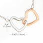 Interlocking Hearts Necklace - To My Wife| Unforgettable Love