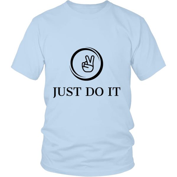 Just Do It District Unisex T-shirt (12 colors) - Shirt / Ice Blue / S