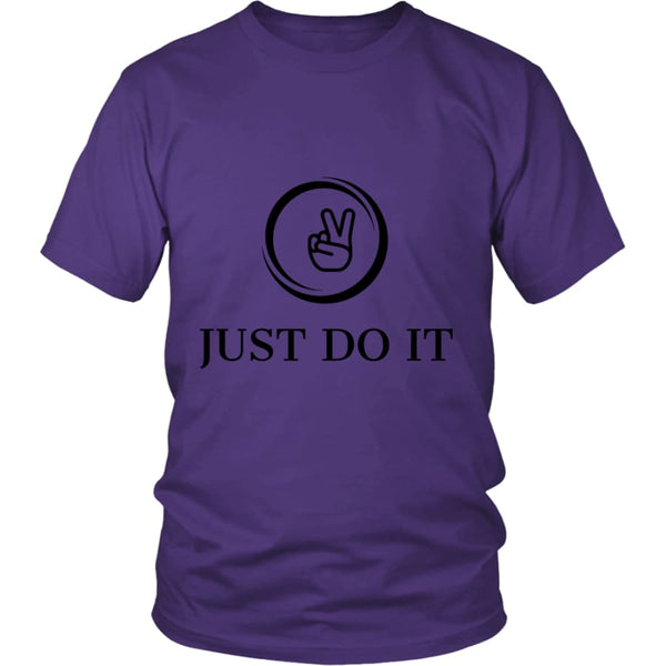 Just Do It District Unisex T-shirt (12 colors) - Shirt / Purple / S