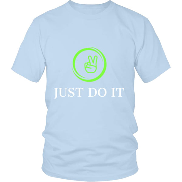 Just Do It Unisex T-shirt (11 colors) - District Shirt / Ice Blue / S