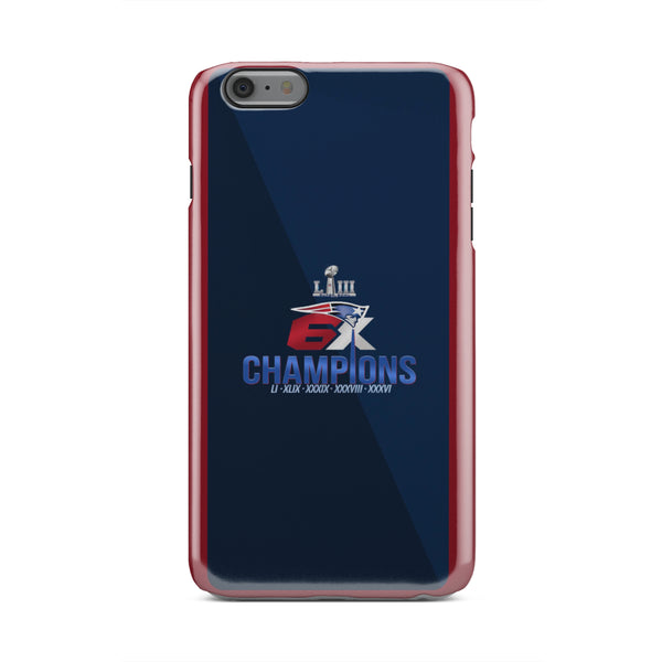 patriots Fan 6X Super Bowl champions Tough Phone Case iPhone 13 mini/Pro/Pro Max/12/Galaxy All Models