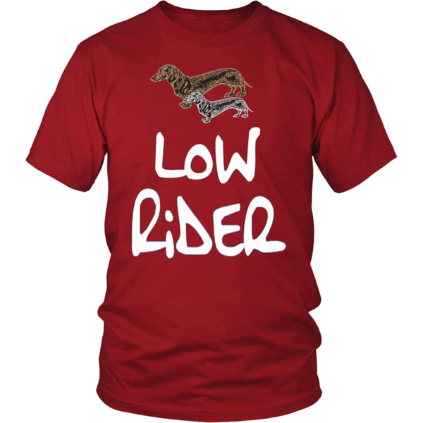 Low Rider Dog Lover Unisex Shirt (12 Colors) - District / Red / S
